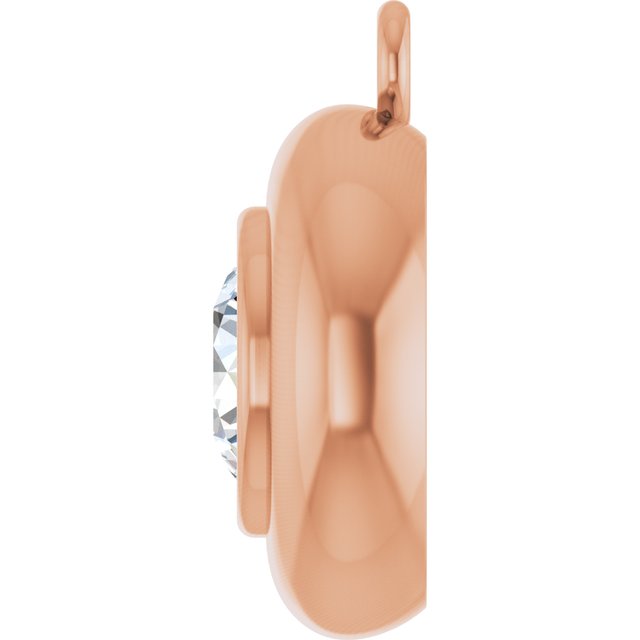 1/2 CT Natural Diamond Puffed Dangle