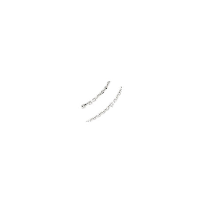Sterling Silver Diamond-Cut Cable 18" Chain