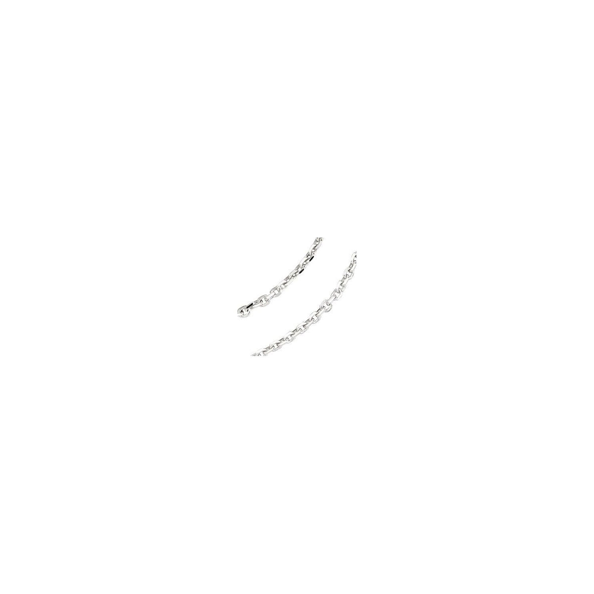 Sterling Silver Diamond-Cut Cable 24" Chain
