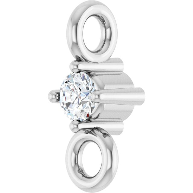 .015 CT Natural Diamond Link, 2.3 mm x 5.7 mm