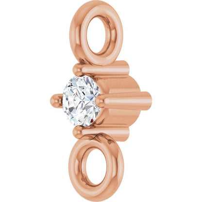 .015 CT Natural Diamond Link, 2.3 mm x 5.7 mm