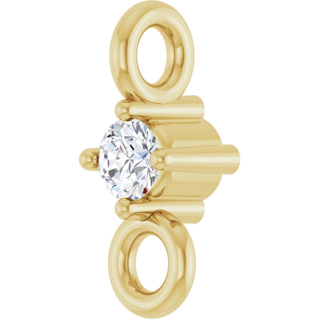 .015 CT Natural Diamond Link, 2.3 mm x 5.7 mm