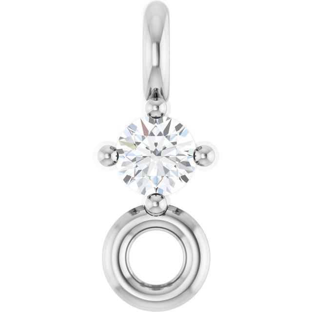 .015 CT Natural Diamond Link, 2.3 mm x 5.7 mm
