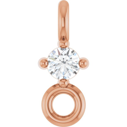 .015 CT Natural Diamond Link, 2.3 mm x 5.7 mm