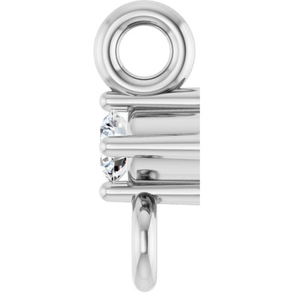 .015 CT Natural Diamond Link, 2.3 mm x 5.7 mm
