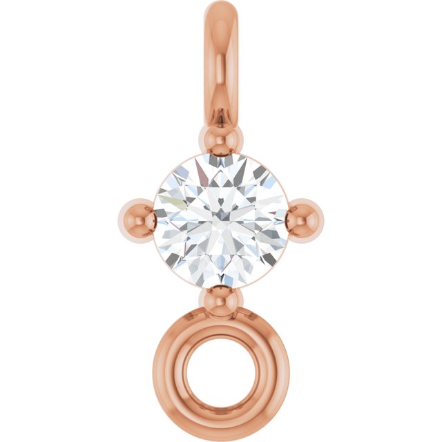 .03 CT Natural Diamond Link, 3 mm x 6.4 mm