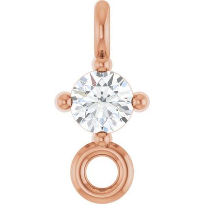 .03 CT Natural Diamond Link, 3 mm x 6.4 mm