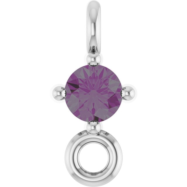 Natural Alexandrite Link, 3 mm x 6.4 mm