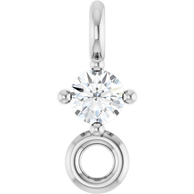 .02 CT Natural Diamond Link, 2.5 mm x 6 mm