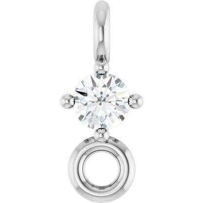 .02 CT Natural Diamond Link, 2.5 mm x 6 mm