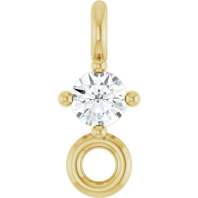 .02 CT Natural Diamond Link, 2.5 mm x 6 mm