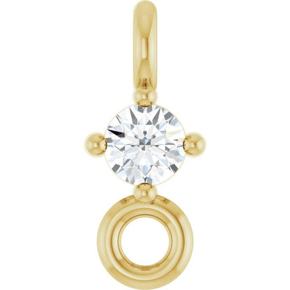 .02 CT Natural Diamond Link, 2.5 mm x 6 mm