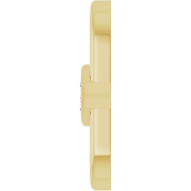 1/4 CT Natural Diamond Link, 7.6 mm x 13.2 mm