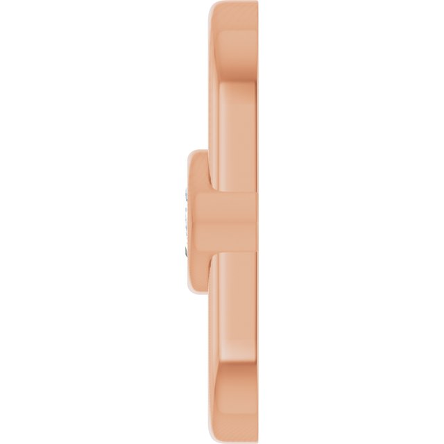 1/4 CT Natural Diamond Link, 7.6 mm x 13.2 mm