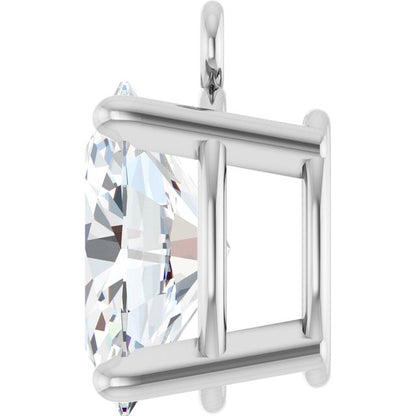 3/4 CT Lab-Grown Diamond 4-Prong Dangle