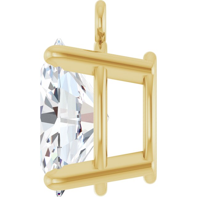 3/4 CT Lab-Grown Diamond 4-Prong Dangle