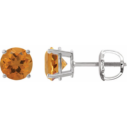 Natural Citrine Earrings