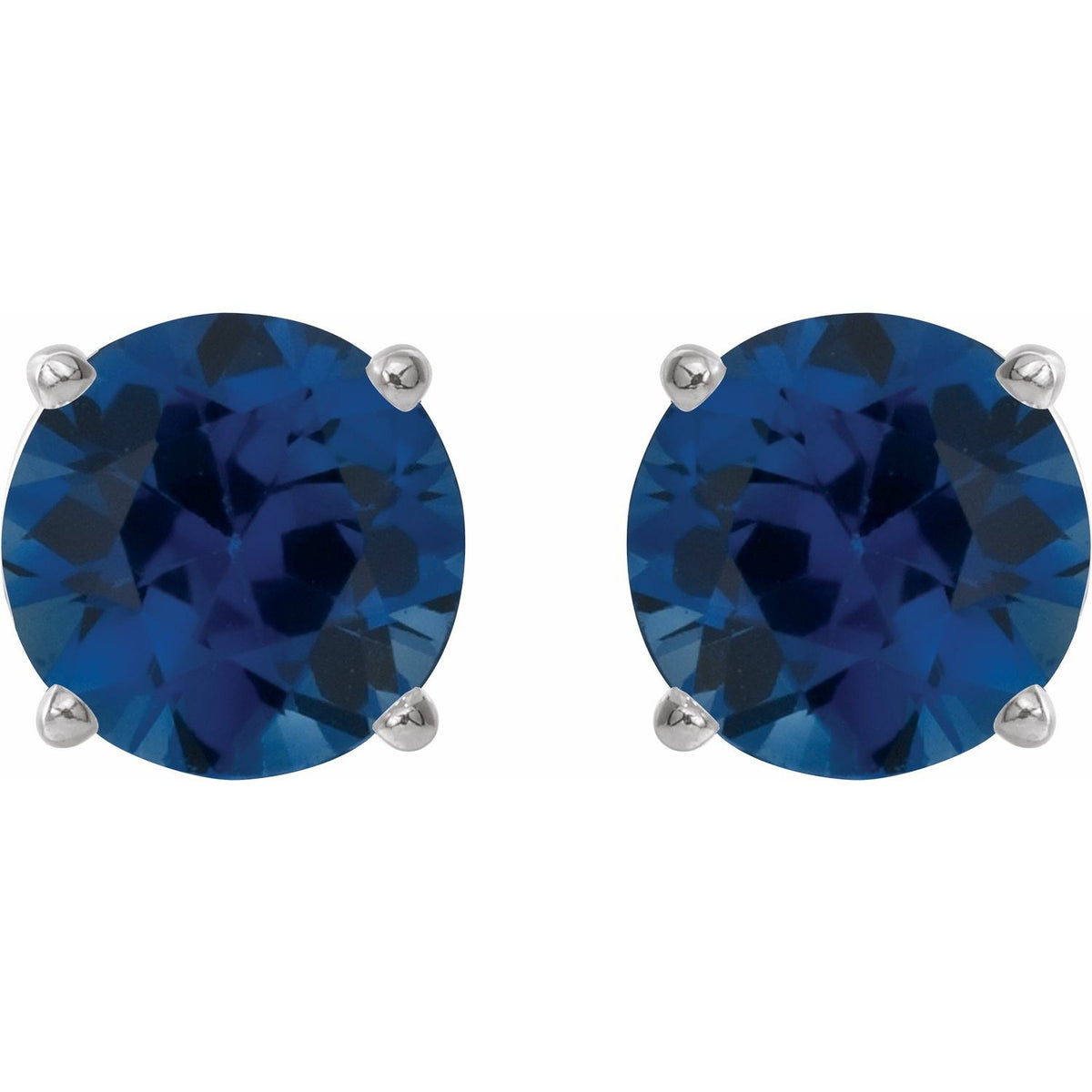 Lab-Grown Blue Sapphire Earrings (1874)