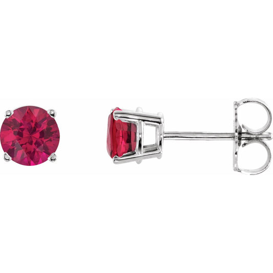 Natural Ruby Earrings