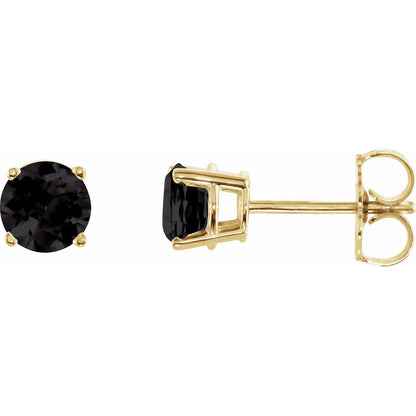 Natural Black Onyx Earrings