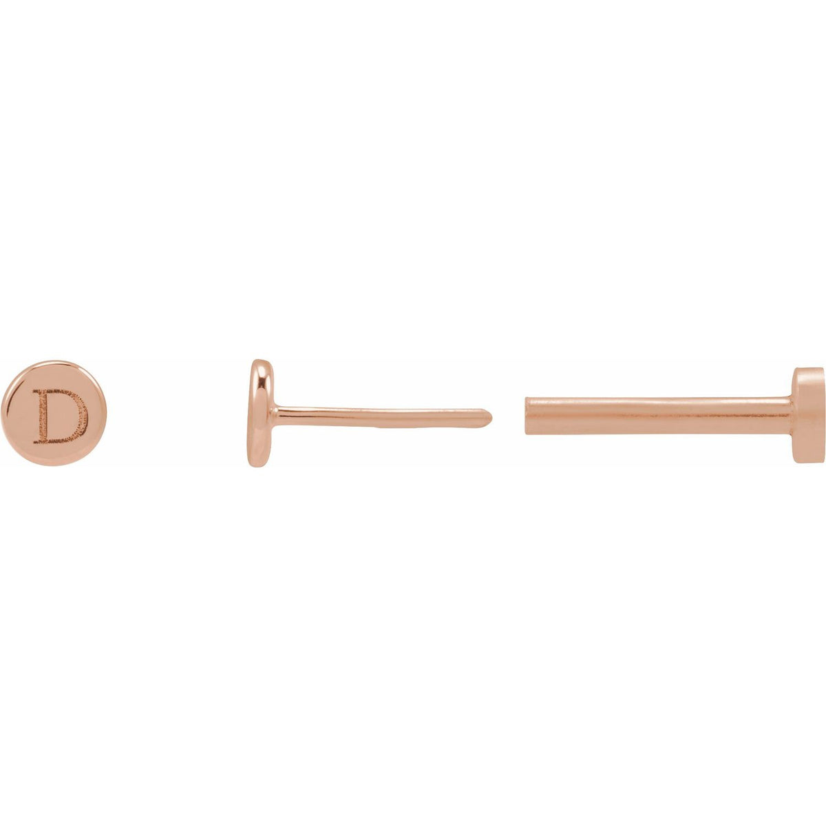 Engravable Disc Earring