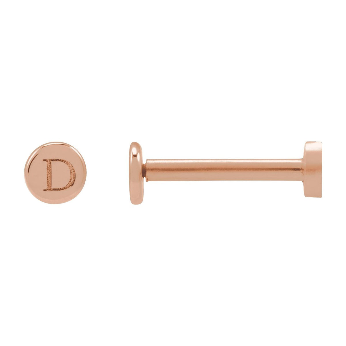 Engravable Disc Earring