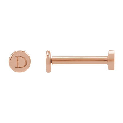 Engravable Disc Earring