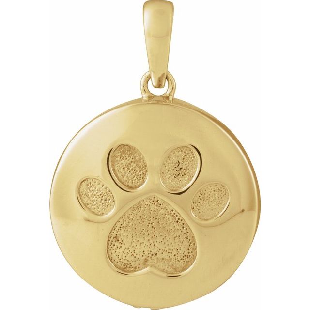 Paw Print Ash Holder Pendant