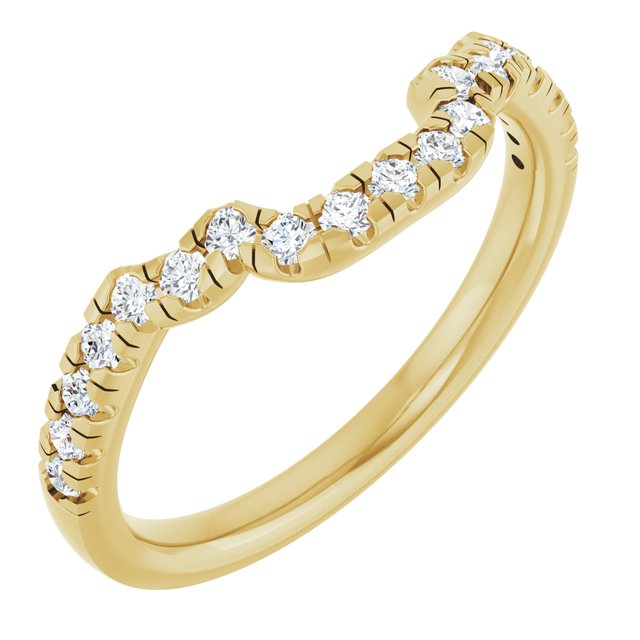 1/3 CTW Lab-Grown Diamond Band for 9x7 mm Emerald Ring