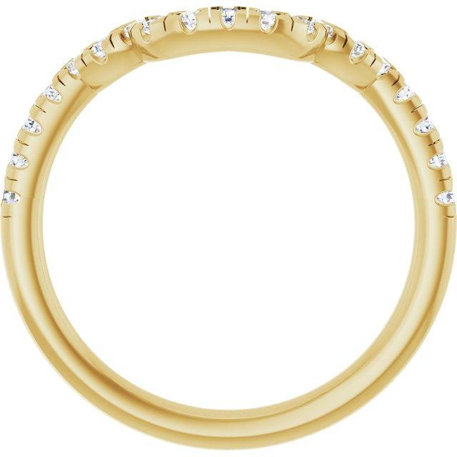 1/3 CTW Lab-Grown Diamond Band for 9x7 mm Emerald Ring