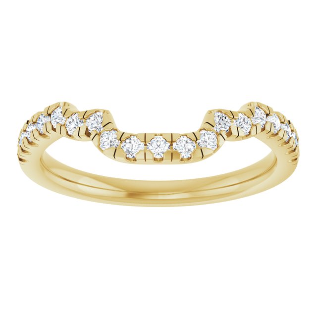 1/3 CTW Lab-Grown Diamond Band for 9x7 mm Emerald Ring