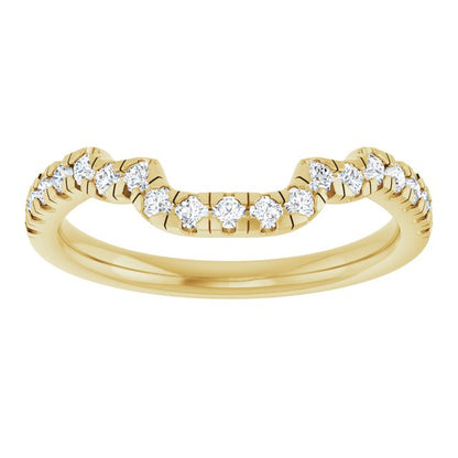 1/3 CTW Lab-Grown Diamond Band for 9x7 mm Emerald Ring