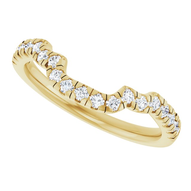 1/3 CTW Lab-Grown Diamond Band for 9x7 mm Emerald Ring