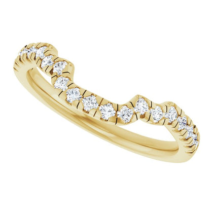 1/3 CTW Lab-Grown Diamond Band for 9x7 mm Emerald Ring