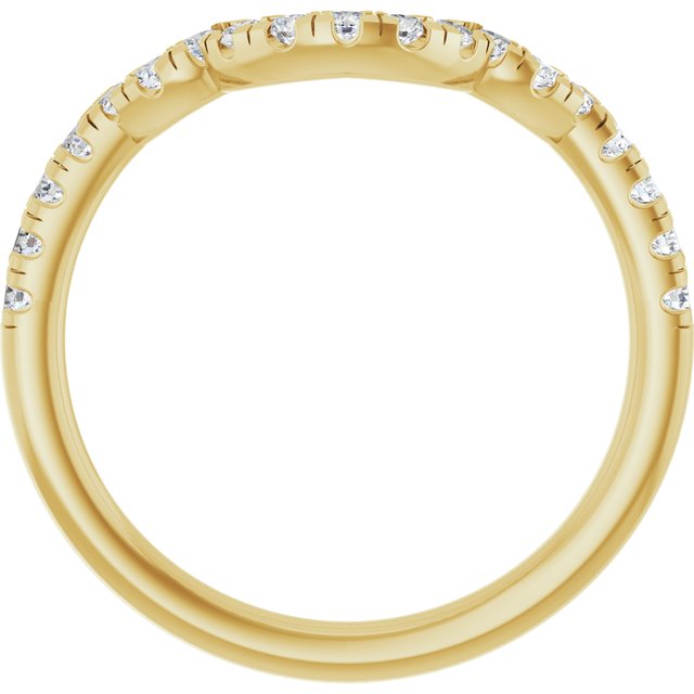 1/3 CTW Lab-Grown Diamond Band for 10x8 mm Oval Ring