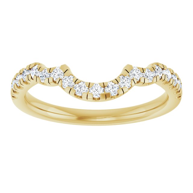 1/3 CTW Lab-Grown Diamond Band for 10x8 mm Oval Ring