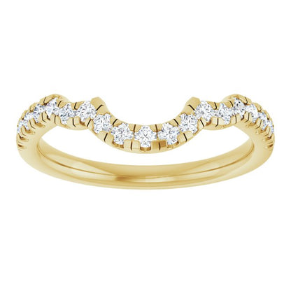 1/3 CTW Lab-Grown Diamond Band for 10x8 mm Oval Ring