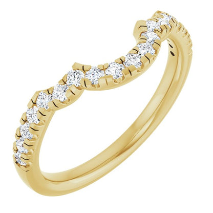 1/3 CTW Lab-Grown Diamond Band for 10x8 mm Oval Ring