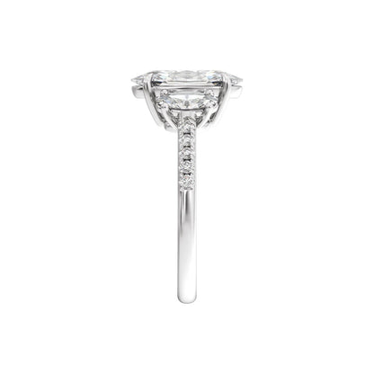 2 3/4 CTW Lab-Grown Diamond Three-Stone Engagement Ring