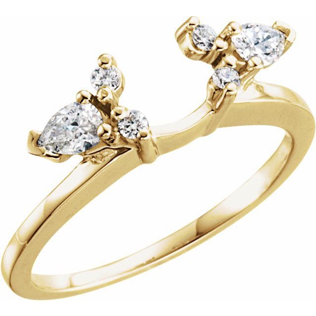1/3 CTW Lab-Grown Diamond Wrap-Style Ring