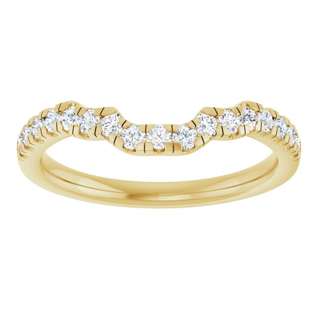 1/4 CTW Lab-Grown Diamond Band for 8x6 mm Emerald Ring