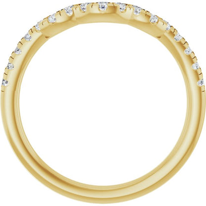 1/4 CTW Lab-Grown Diamond Band for Round Ring