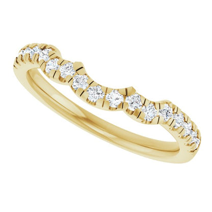 1/4 CTW Lab-Grown Diamond Band for Round Ring