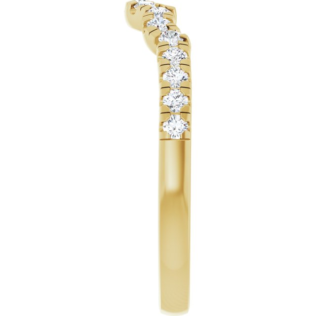 1/4 CTW Lab-Grown Diamond Band for 9x7 mm Oval Ring