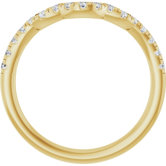1/4 CTW Lab-Grown Diamond Band for 9x7 mm Oval Ring