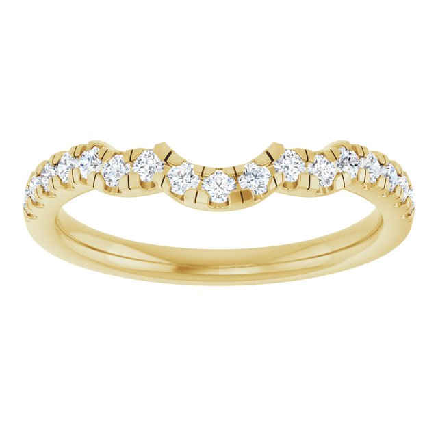 1/4 CTW Lab-Grown Diamond Band for 9x7 mm Oval Ring