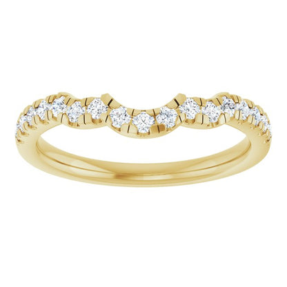 1/4 CTW Lab-Grown Diamond Band for 9x7 mm Oval Ring