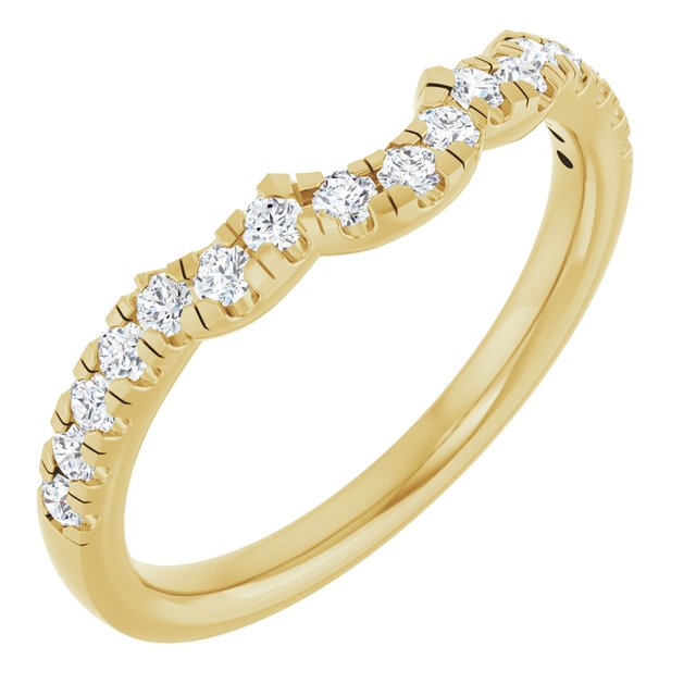 1/4 CTW Lab-Grown Diamond Band for 9x7 mm Oval Ring