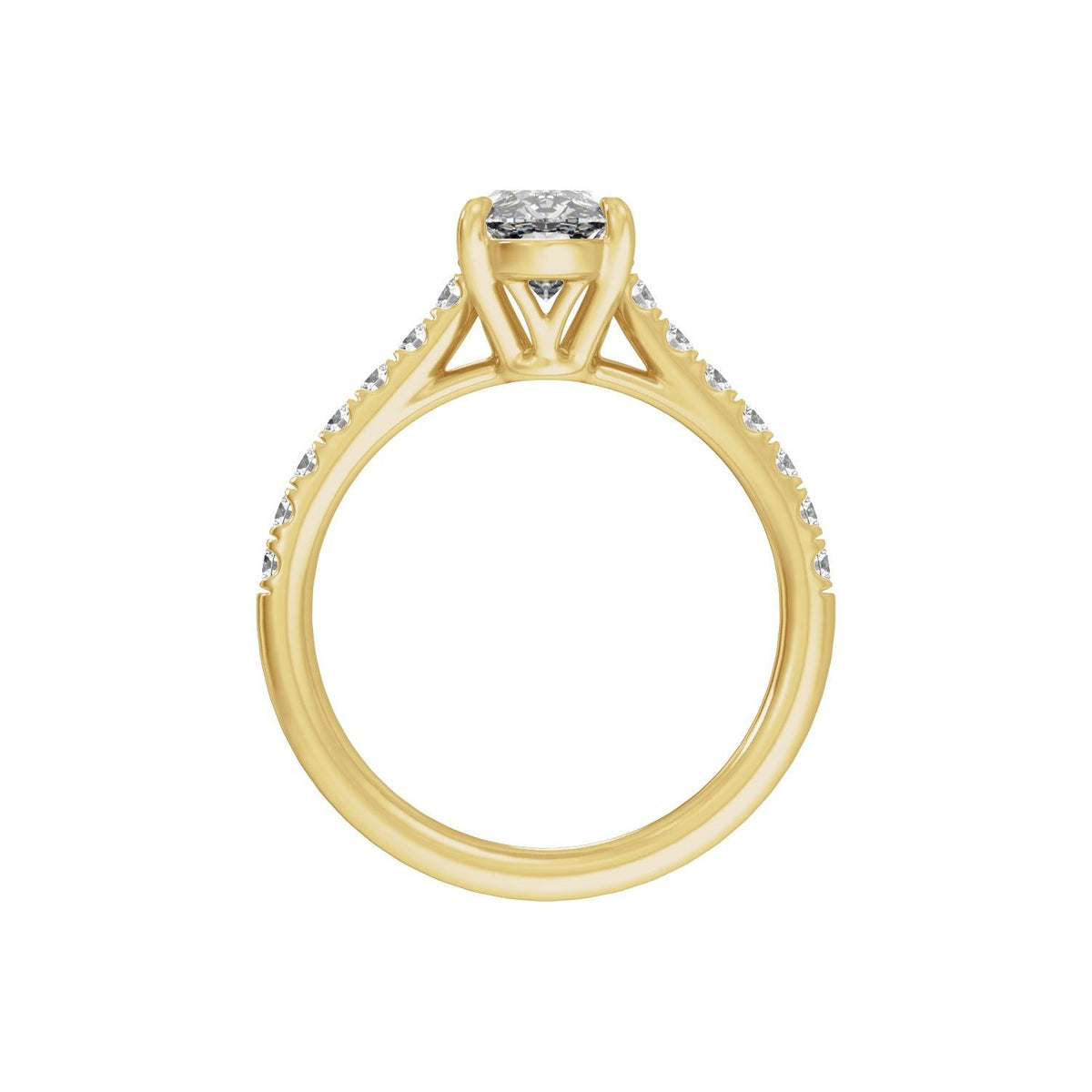 12.1x6.05 mm Oval 2 1/3 CTW Lab-Grown Diamond Engagement Ring