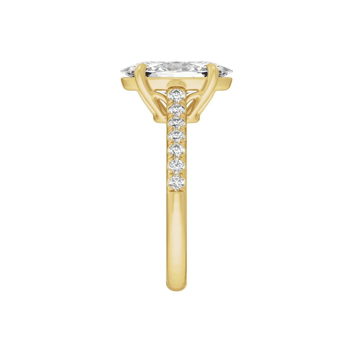 12.1x6.05 mm Oval 2 1/3 CTW Lab-Grown Diamond Engagement Ring